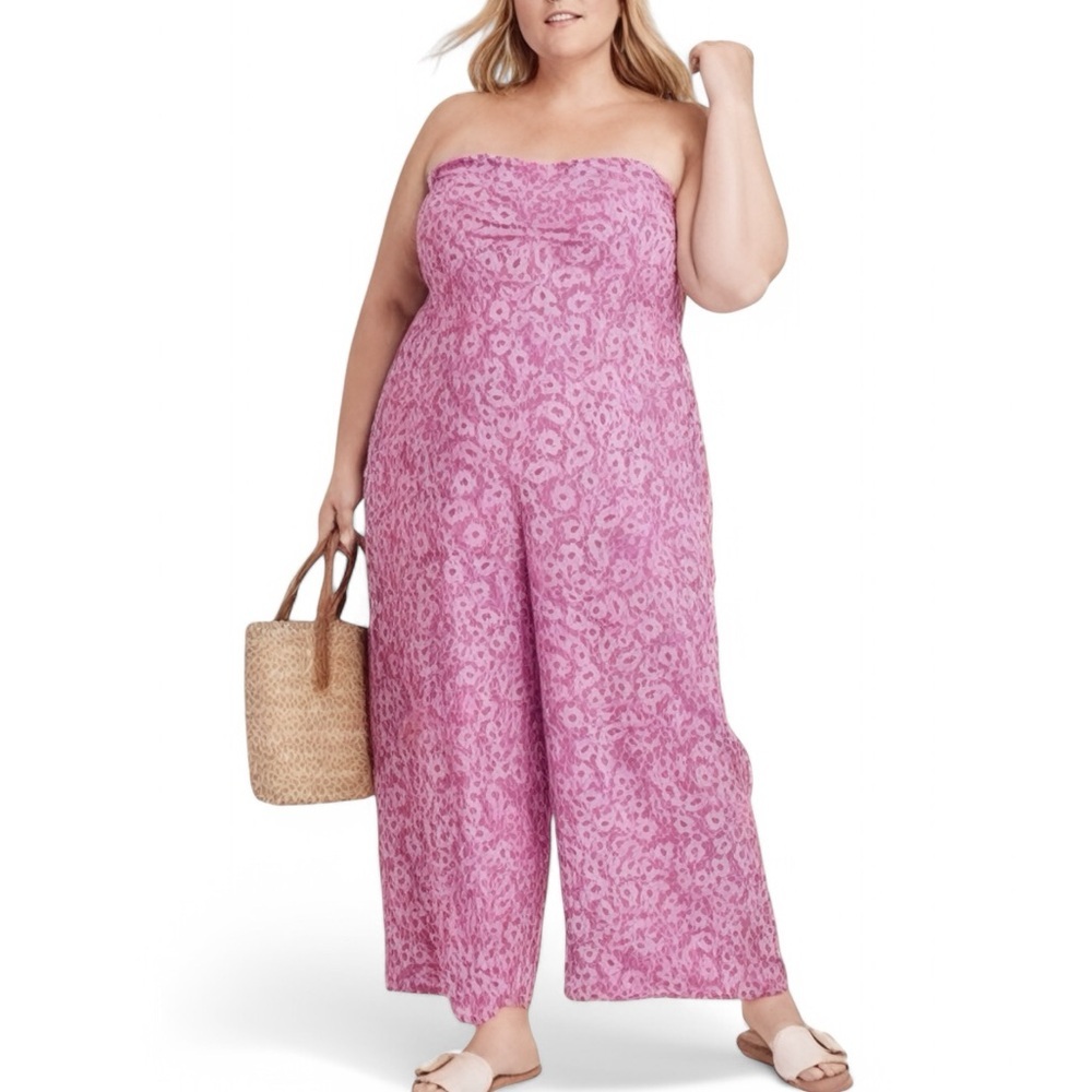 Knox Rose Paisley Sleeveless Jumpsuit Romper 3X 4X